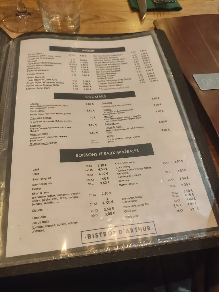 Menu_Le Bistrot d'Arthur_Rouen_image_4