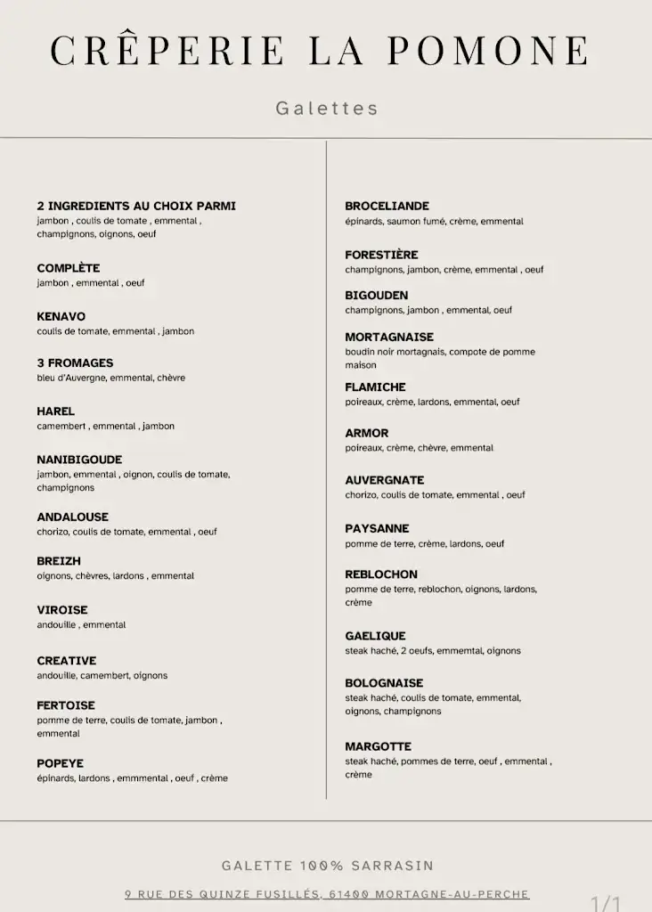 Menu_Crêperie La Pomone_Mortagne-au-Perche_image_1