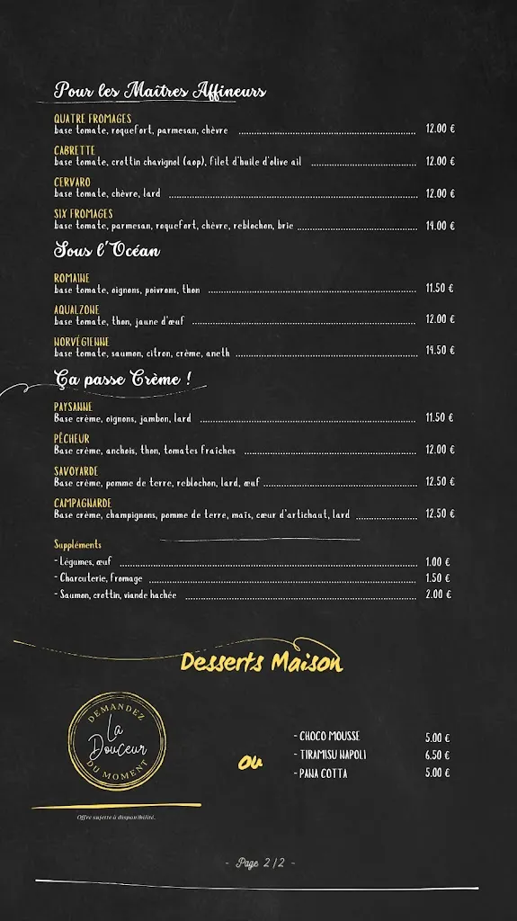Menu_Pizza San Marco Mortain_Mortain-Bocage_image_2