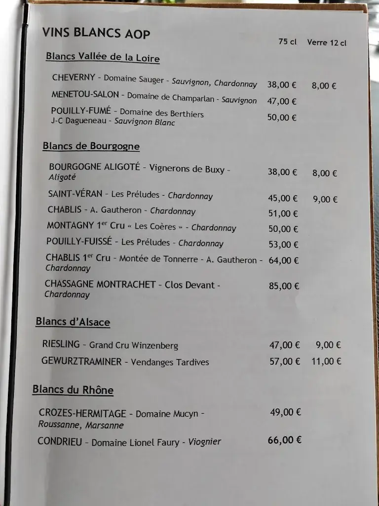 Menu_La Voile Blanche_Ouistreham_image_1