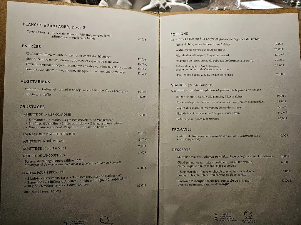 Menu_La Voile Blanche_Ouistreham_image_4