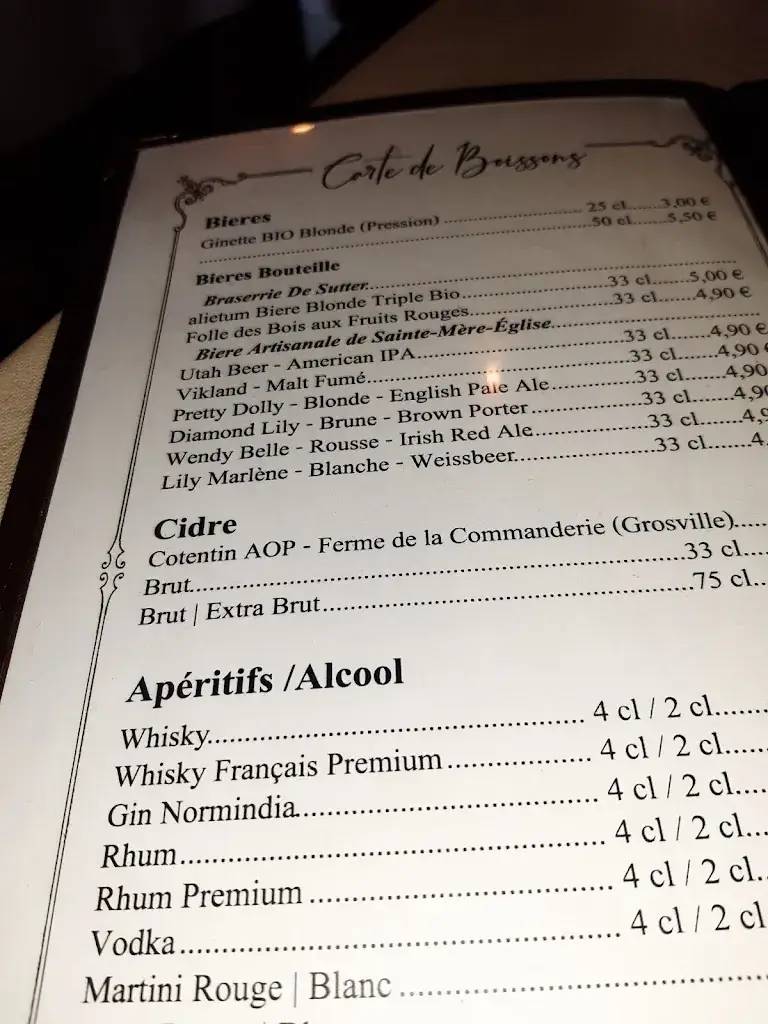 Menu_Auberge de l'Ouve_Picauville_image_1