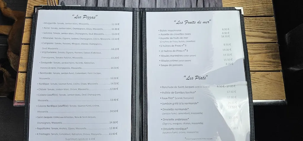 Menü_Les Embruns Pirou-Plage_Pirou_Bild_1