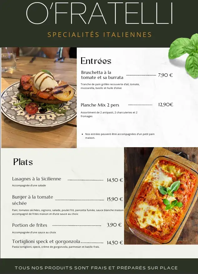 Menu_O'fratelli Pizzeria_Oissel_image_1