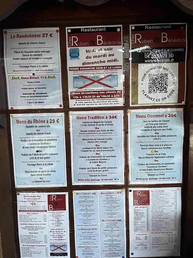 Menu_Restaurant Au Vieux Port, Chez Ruben & Bénédicte_Irigny_image_1