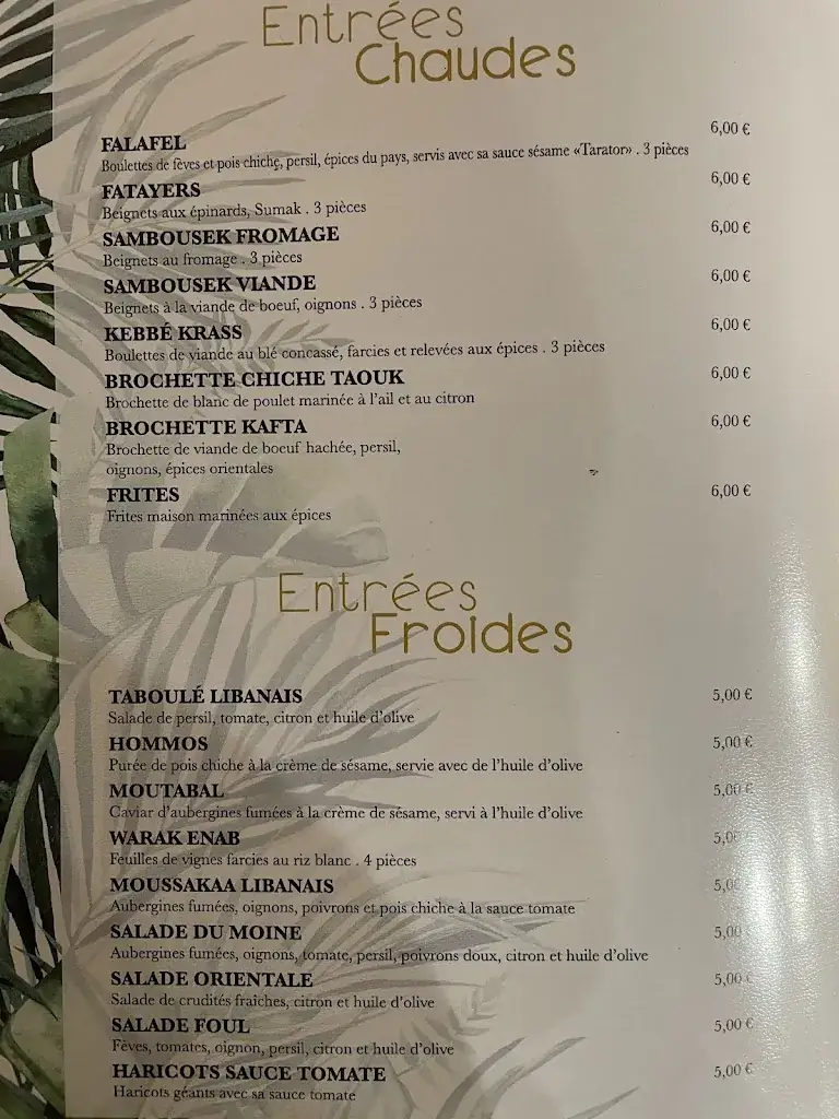 Menu_La Côte Du Liban_Pont-Audemer_image_3