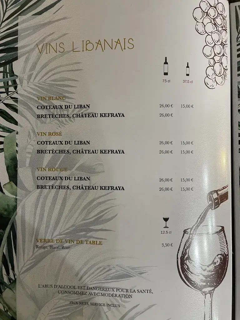 Menu_La Côte Du Liban_Pont-Audemer_image_4