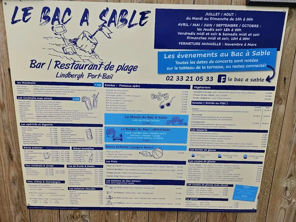 Menu_Le Bac A Sable_Port-Bail-sur-Mer_image_1