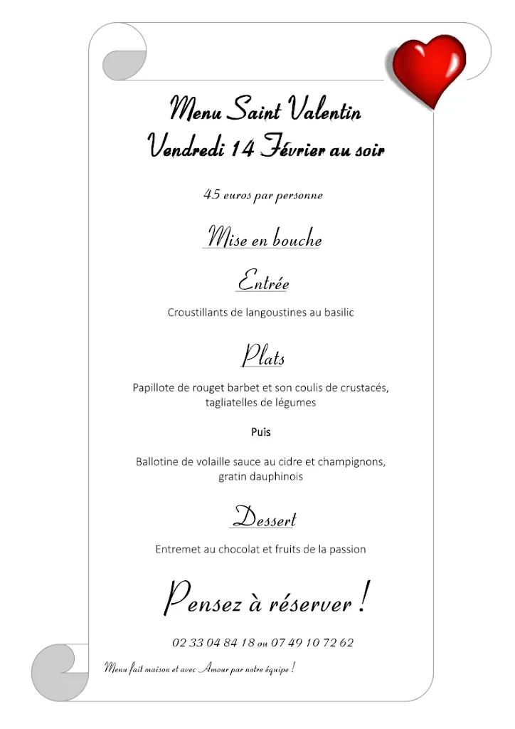 Menu_Restaurant Les Voiles & Appart'hôtels Le Cotentin_Port-Bail-sur-Mer_image_1
