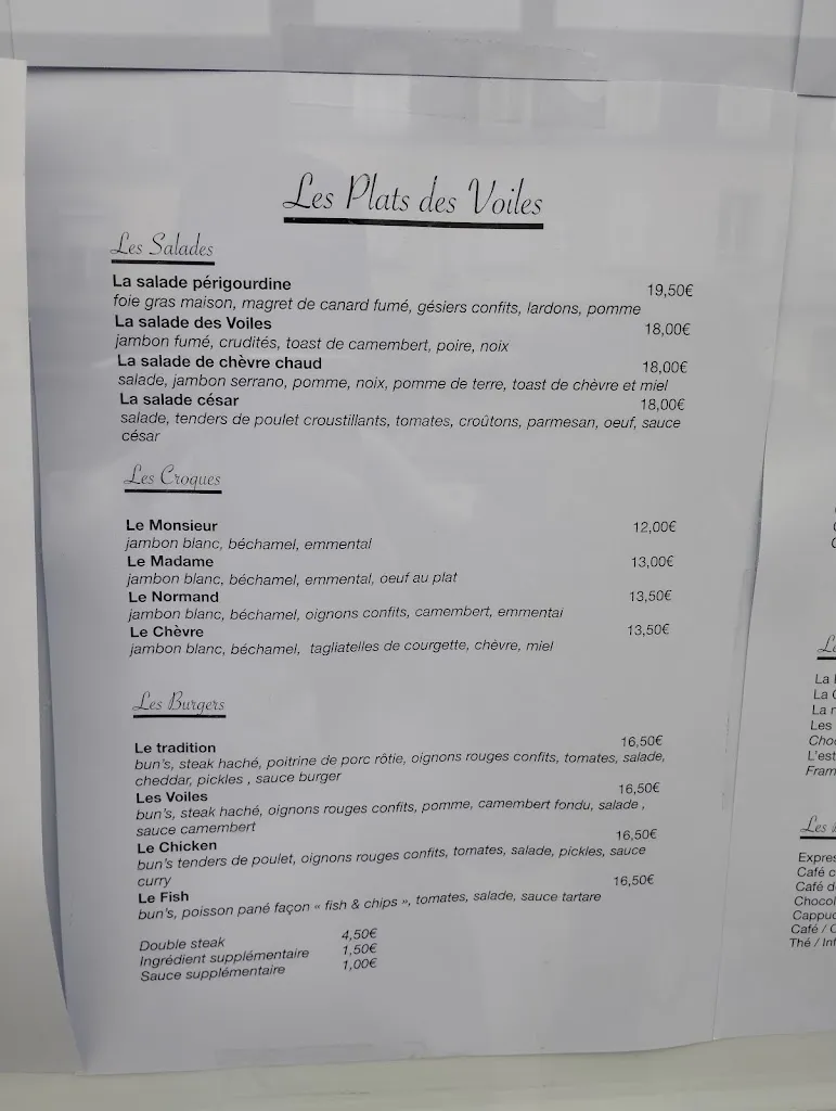 Menu_Restaurant Les Voiles & Appart'hôtels Le Cotentin_Port-Bail-sur-Mer_image_3