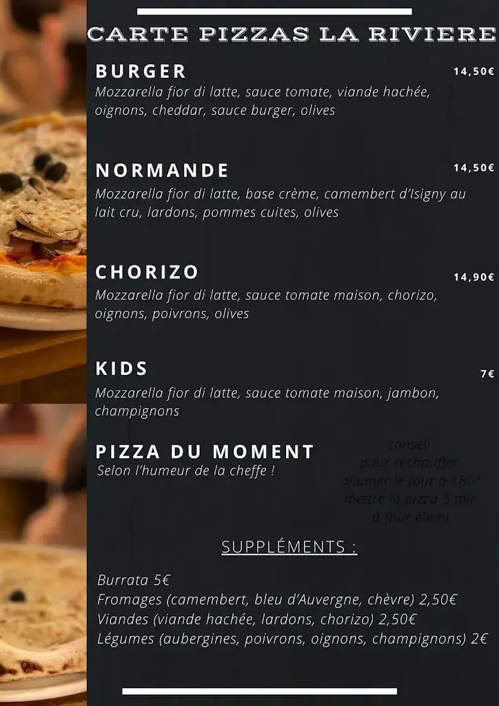 Menu_Restaurant La rivière_Hague_image_1