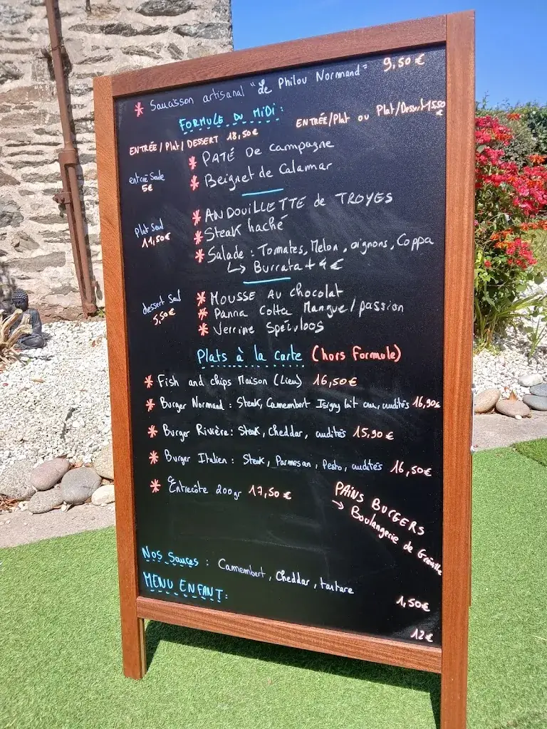 Menu_Restaurant La rivière_Hague_image_4