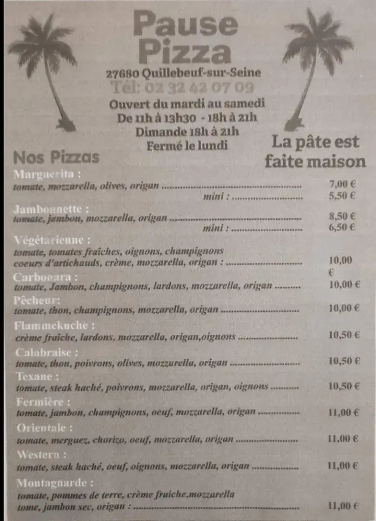 Menu_PAUSE PIZZA_Quillebeuf-sur-Seine_image_3