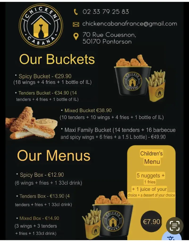 Menu_CHICKEN CABANA :Croquez, savourez, recommencez !_Pontorson_image_2