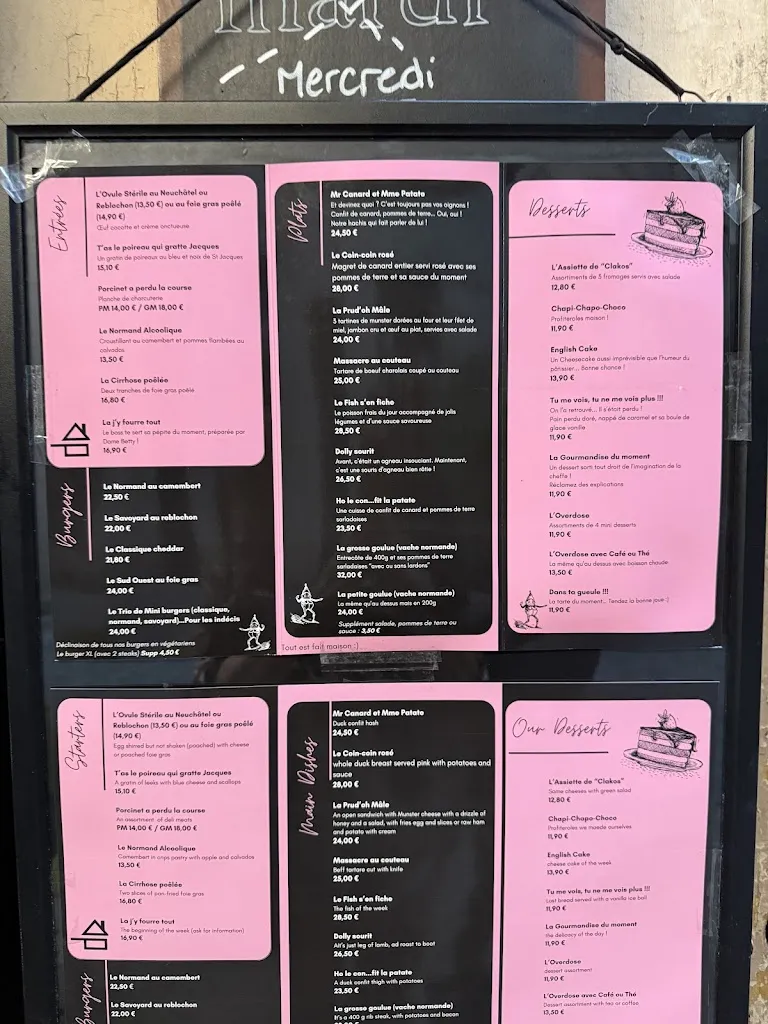 Menu_Le Kitsch_Rouen_image_1