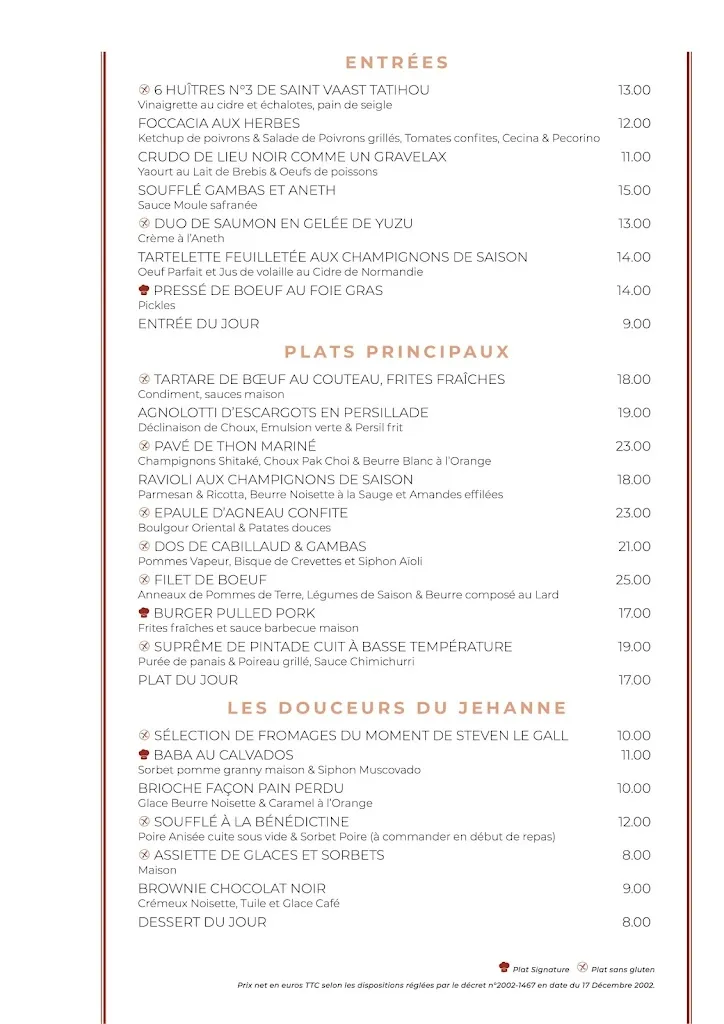 Menu_Le Jehanne_Rouen_image_1