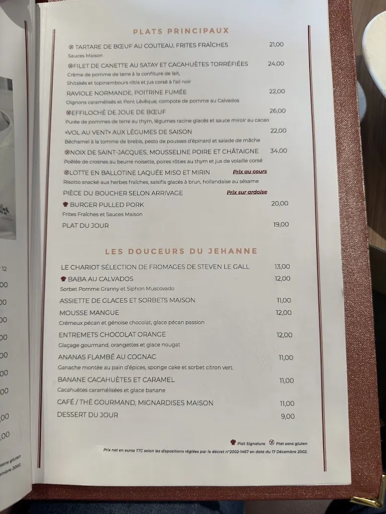Menu_Le Jehanne_Rouen_image_2