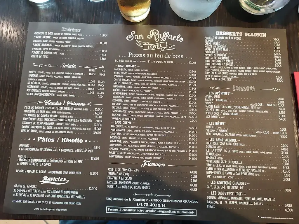 Menu_San Raffaelo_Guilherand-Granges_imagen_2
