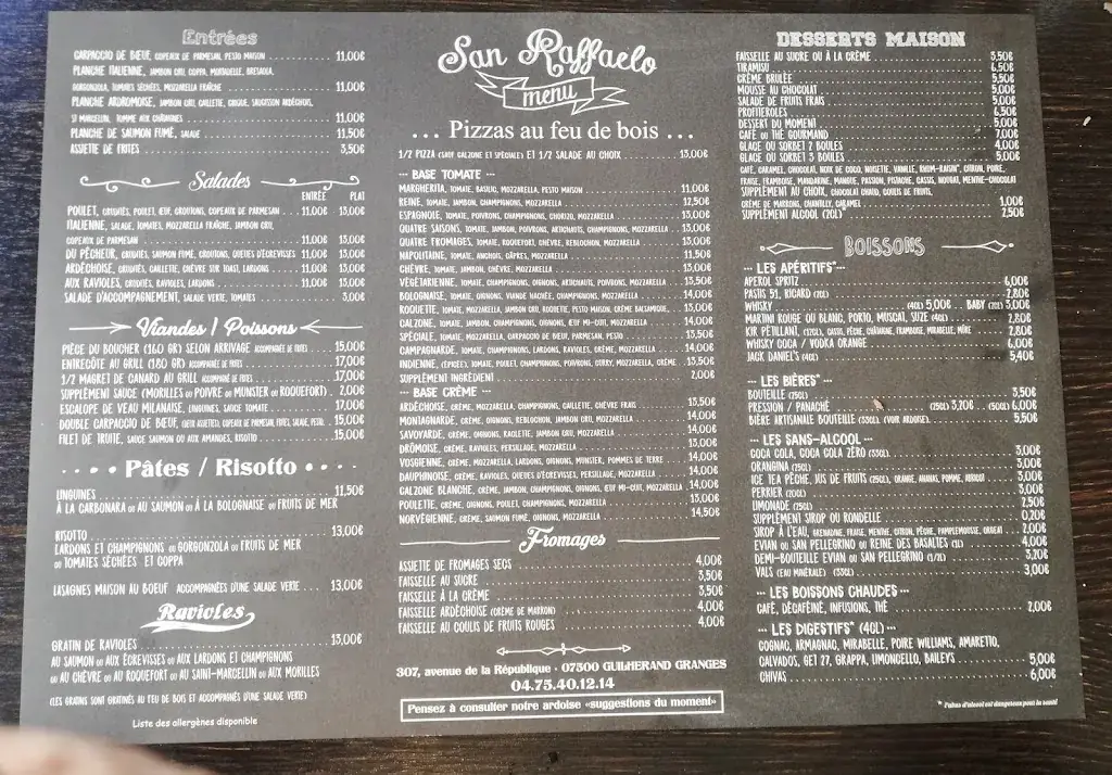 Menu_San Raffaelo_Guilherand-Granges_imagen_4