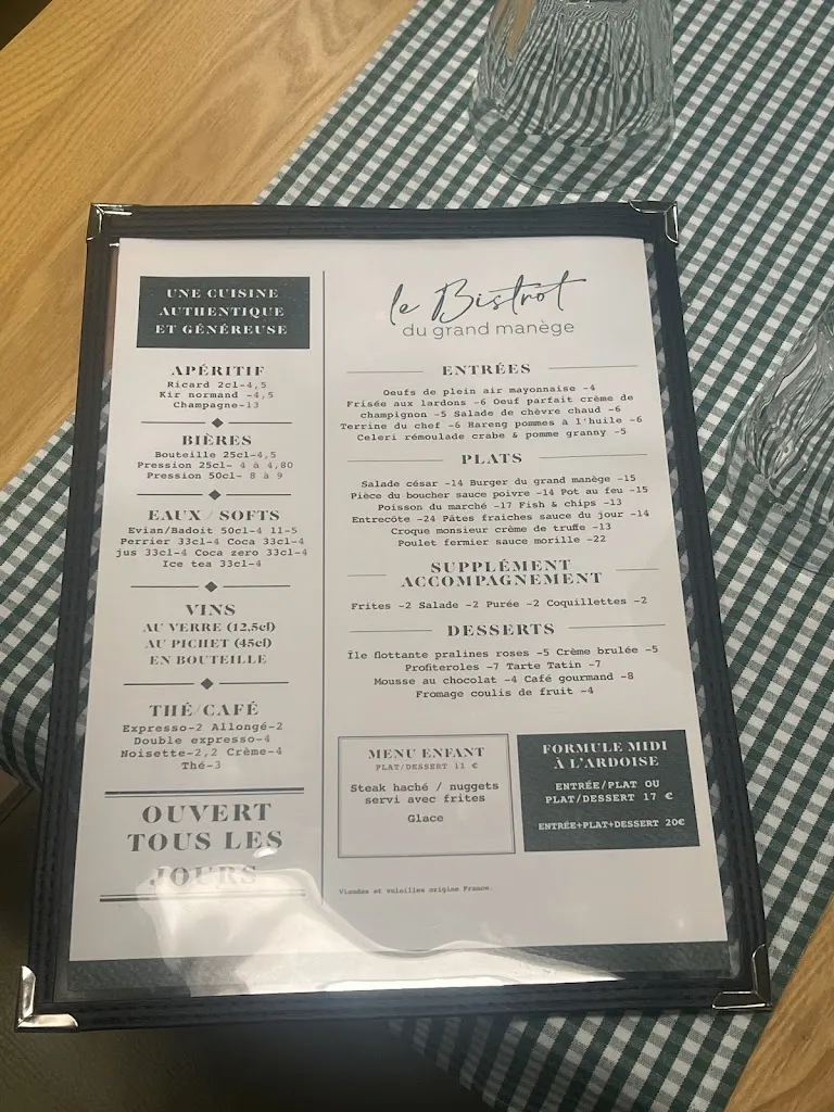 Menu_Le bistrot du Grand Manège Deauville - Saint-Arnoult_Saint-Arnoult_immagine_1