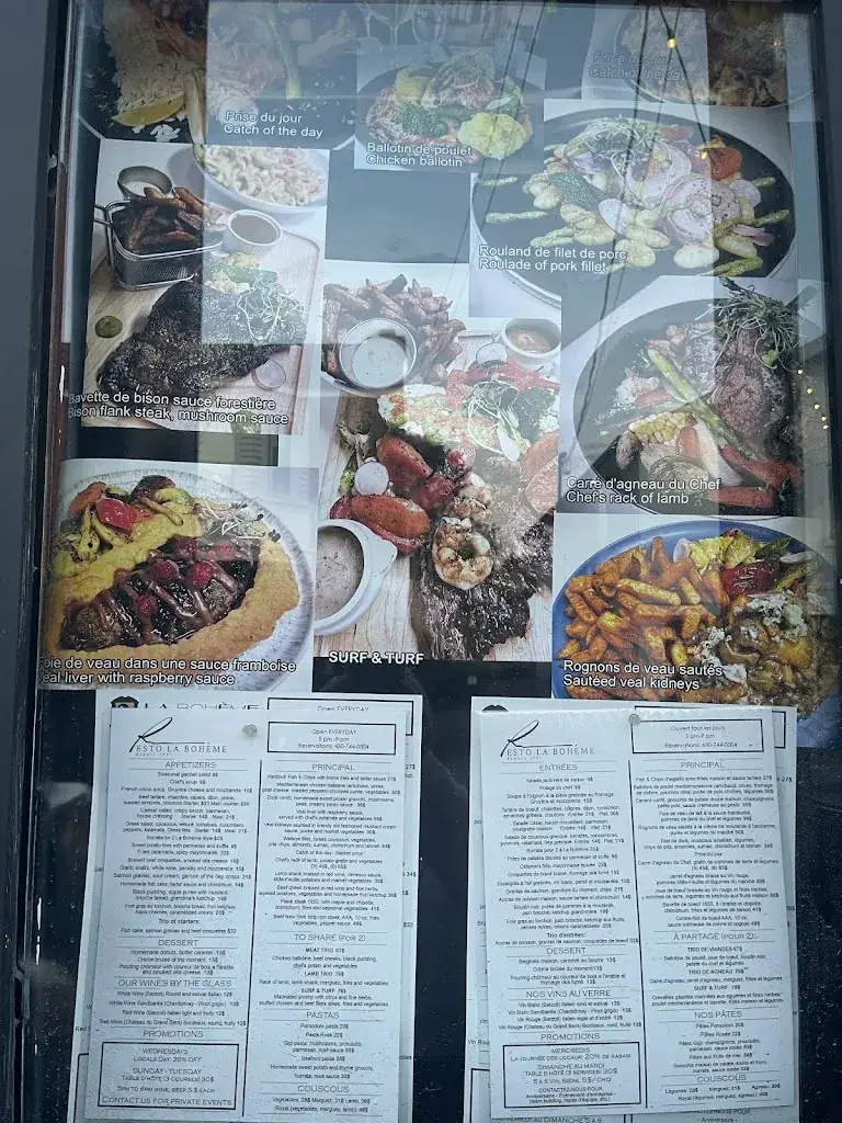 Menu_La bohème_Saint-Arnoult_imagen_3