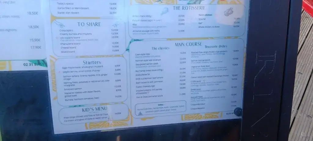 Menu_La bohème_Saint-Arnoult_imagen_4