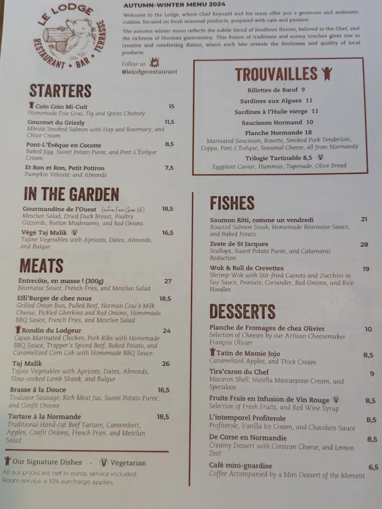 Menu_Le Lodge Restaurant_76800_image_1