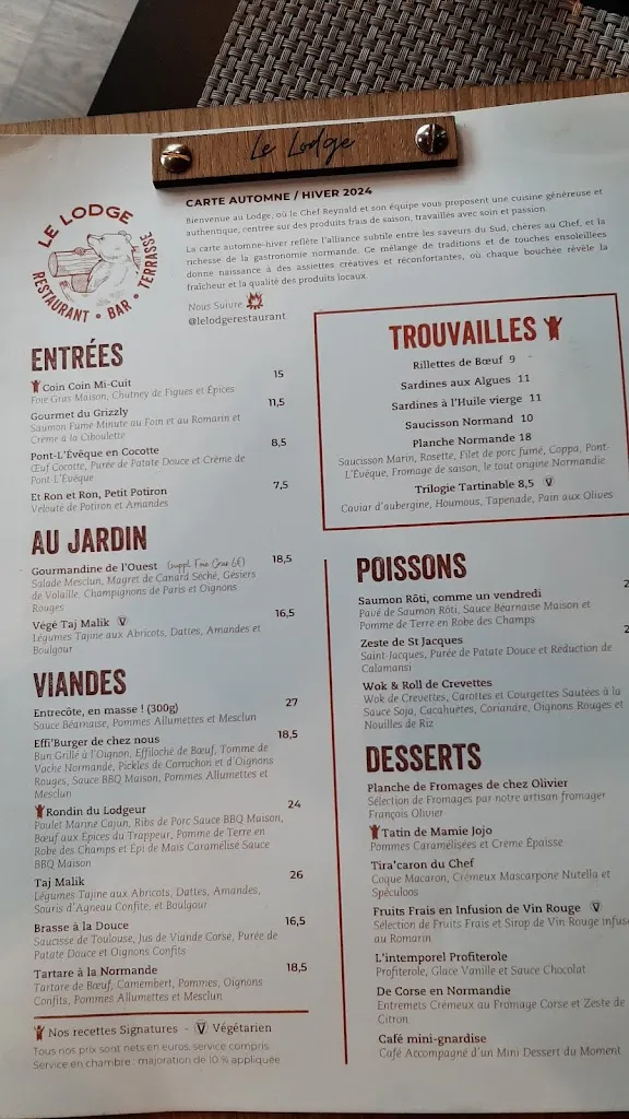 Menu_Le Lodge Restaurant_76800_image_2