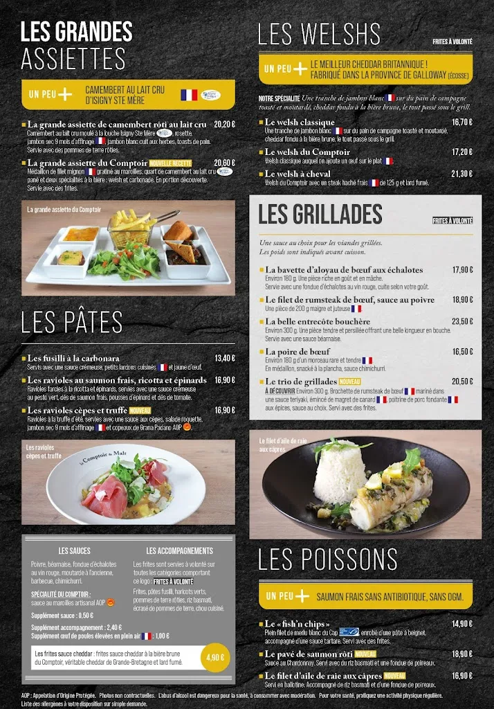 Menu_Restaurant Le Comptoir du Malt - Saint Contest_Saint-Contest_image_2