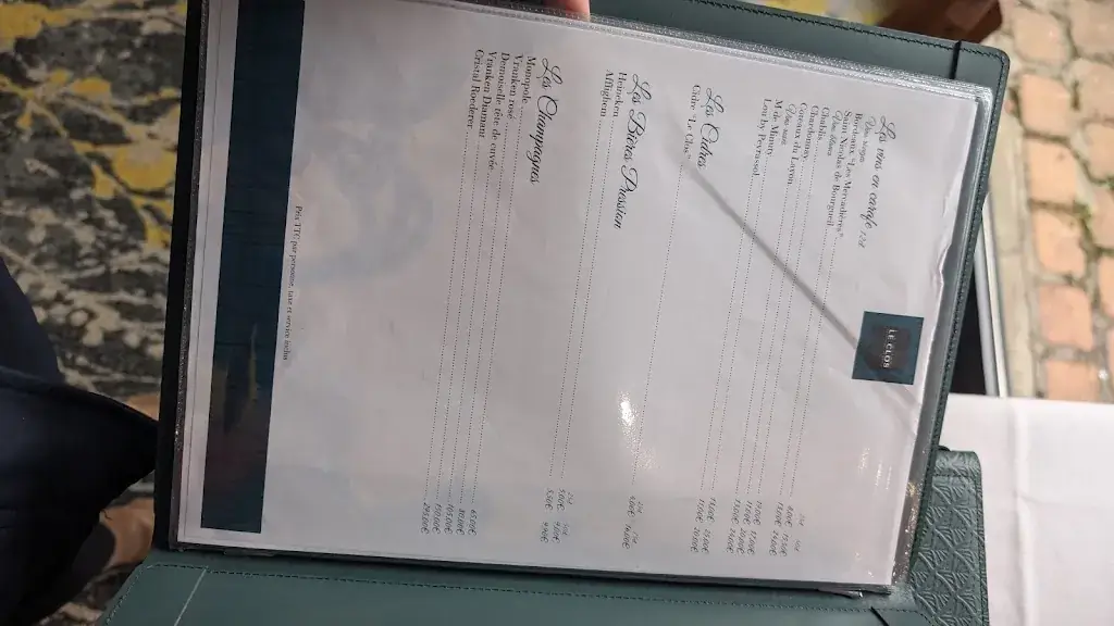 Menu_Restaurant Le CLOS_Saint-Gatien-des-Bois_image_3
