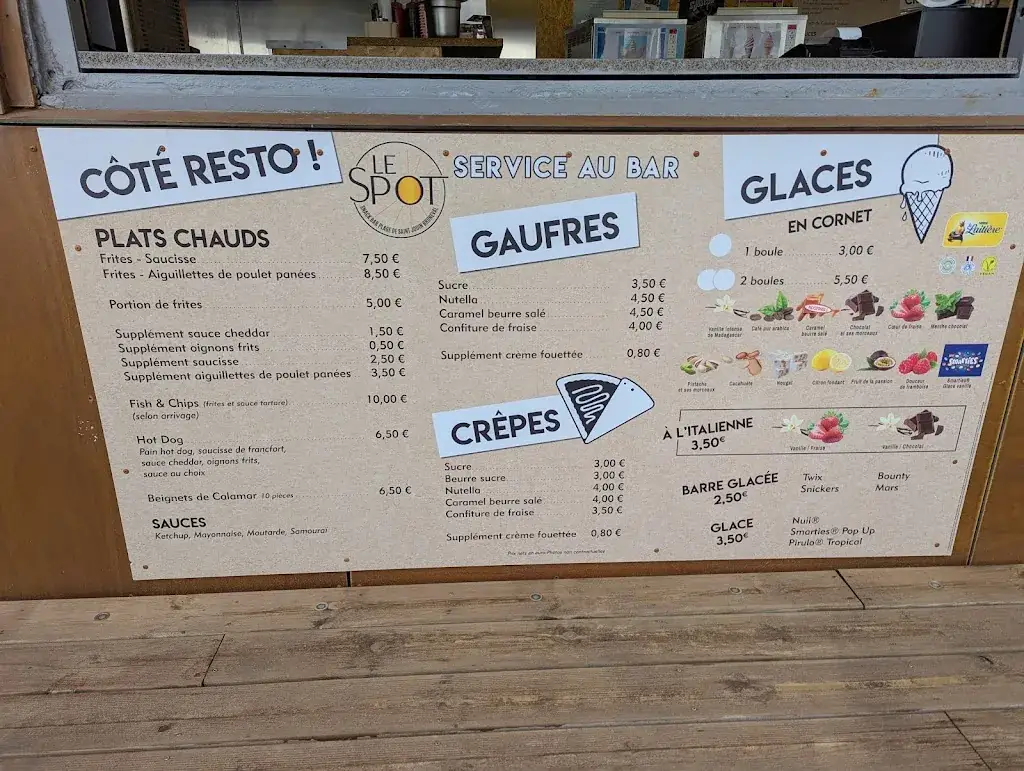 Menu_Snack plage de saint jouin bruneval : Le Spot_Saint-Jouin-Bruneval_image_3