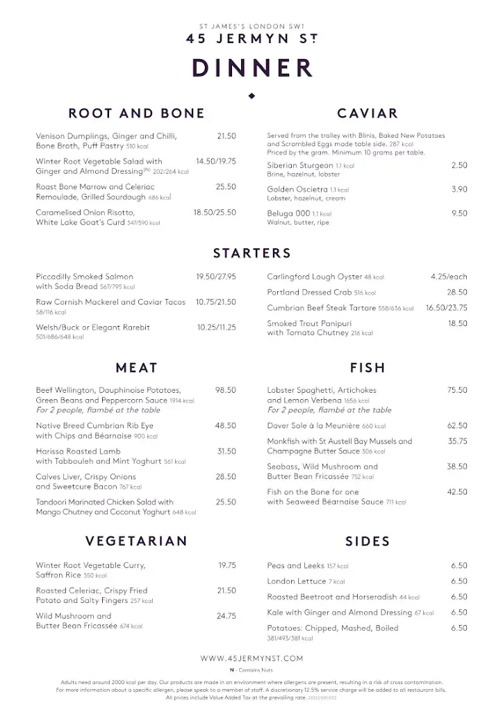 Menu_45 Jermyn St._Kingdom_image_1