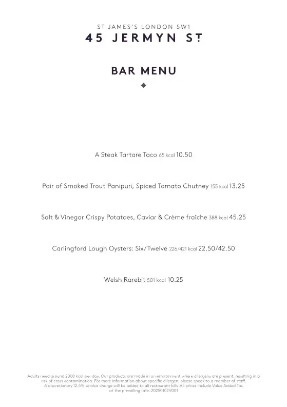 Menu_45 Jermyn St._Kingdom_image_4