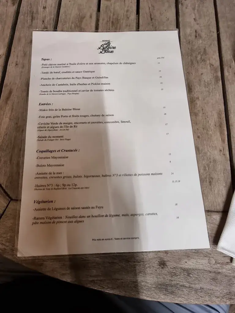 Menu_La Baleine Bleue_Saint-Martin-de-Ré_image_4