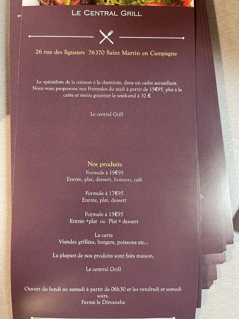 Menu_Le Central Grill_Petit-Caux_image_1