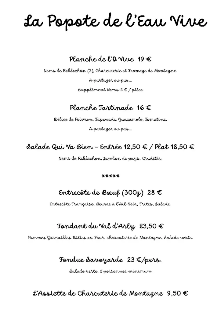 Menu_Restaurant l'Eau Vive Popote de Montagne_Saint-Nicolas-la-Chapelle_image_2