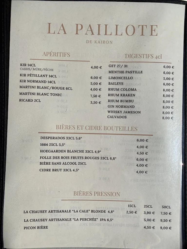 Menu_La Paillote_Saint-Pair-sur-Mer_image_2