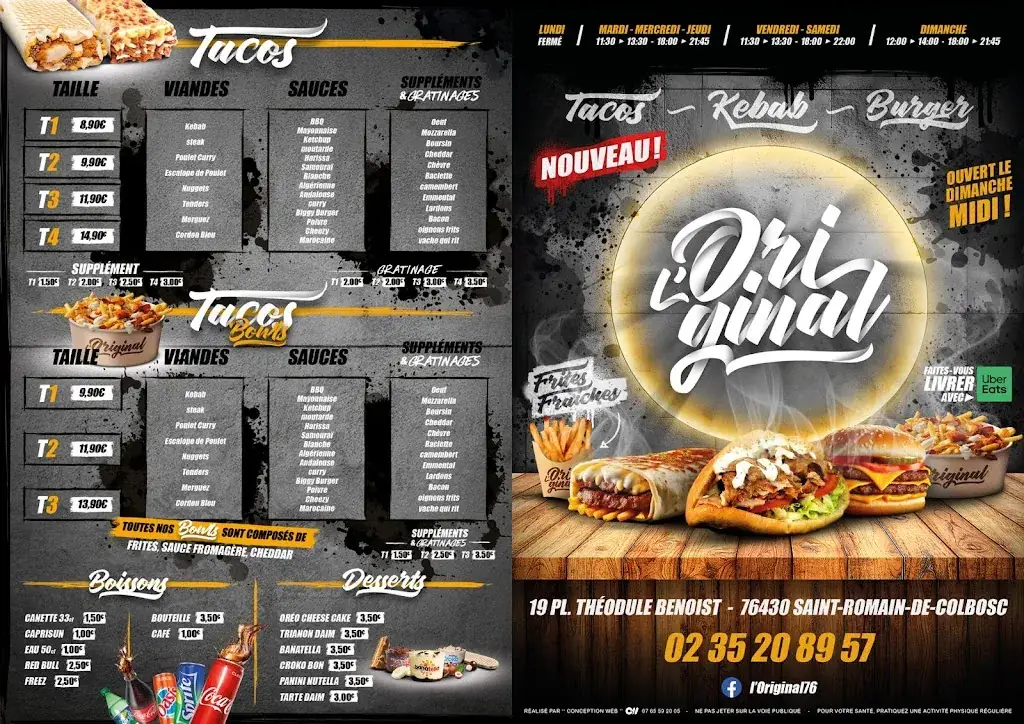 Menü_L'original_Saint-Romain-de-Colbosc_Bild_2