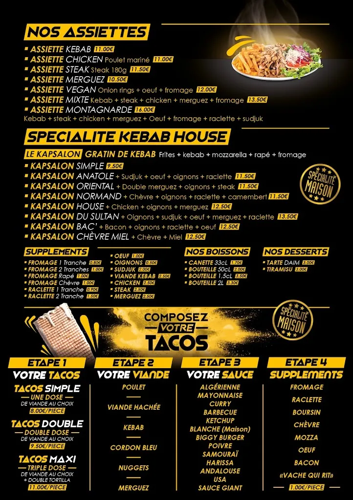 Menu_Kebab House Saint Romain_Saint-Romain-de-Colbosc_image_1