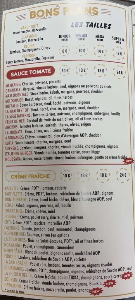 Menu_Délice Pizza St Saëns_Saint-Saëns_image_2