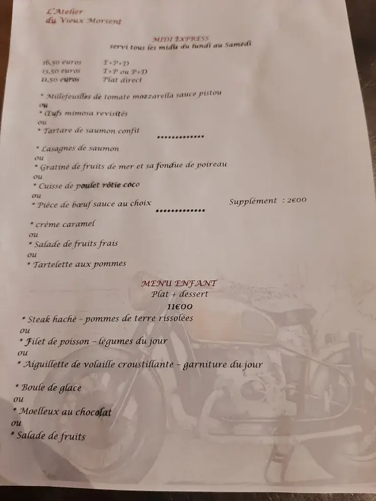 Menu_Restaurant Au Vieux Morsent: L' Atelier_Saint-Sébastien-de-Morsent_image_4