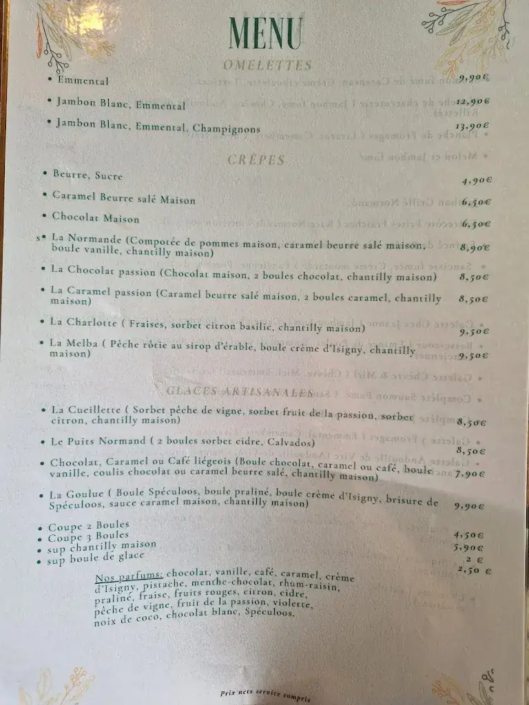 Menu_Brasserie Chez Jeanne - Sainte Mère Église_Sainte-Mère-Église_immagine_1