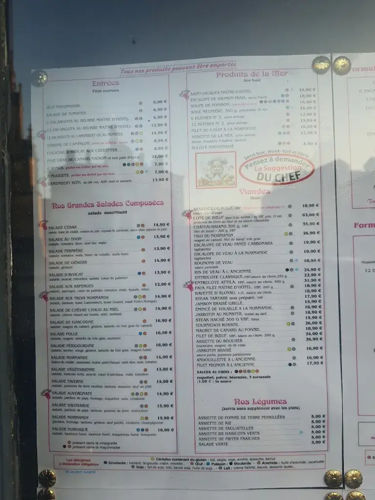 Menu_Au Normandy_Sées_image_4