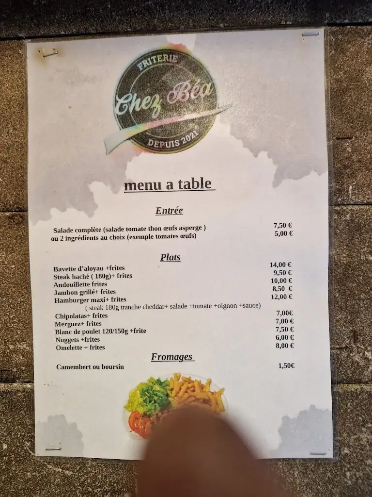 Menu_Friterie Chez Béa_Sées_image_3