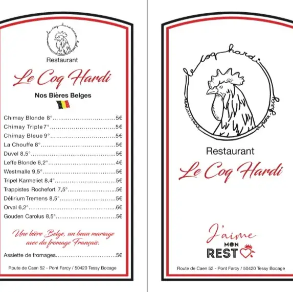 Menu_Le Coq Hardi a Pont-Farcy_Tessy-Bocage_image_4