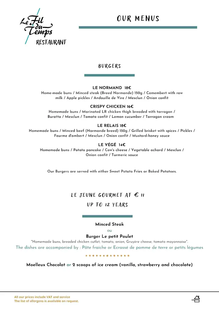 Menu_Restaurant Le Fil Du Temps_Thury-Harcourt-le-Hom_image_2
