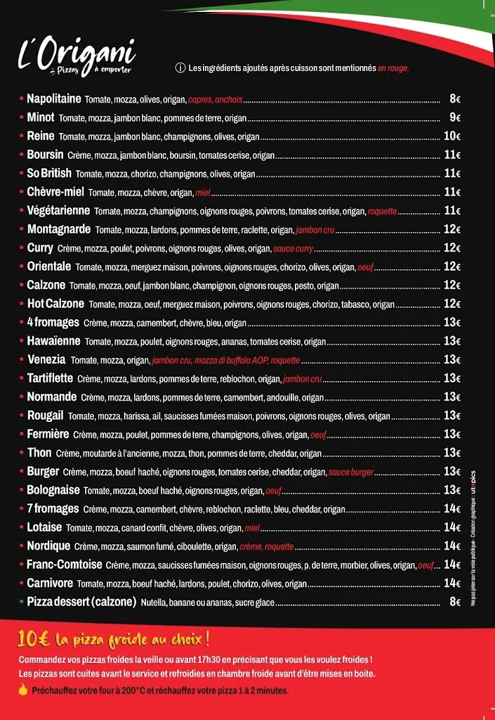Menu_L'ORIGANI PIZZA_Tilly-sur-Seulles_image_1