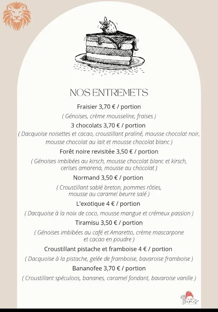 Menu_The Golden Lion_Thiberville_image_1