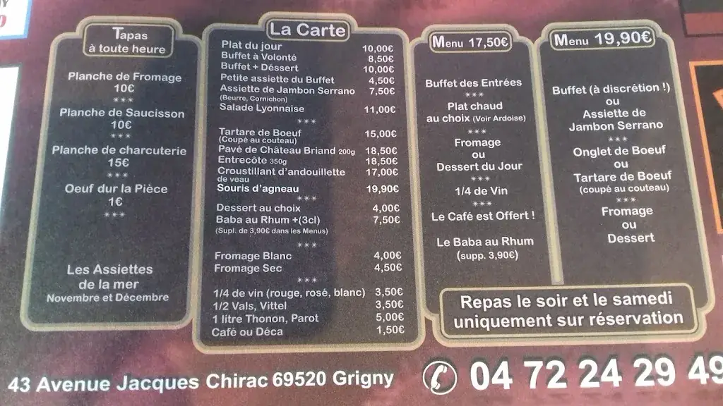Menu_La Grignotte_Grigny-sur-Rhône_image_2