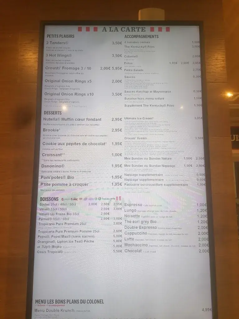 Menu_KFC GRIGNY_Grigny_immagine_3